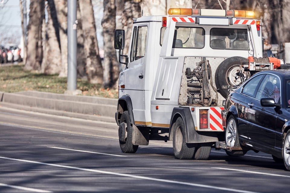 Tow Truck Carrying Car [1366643844]